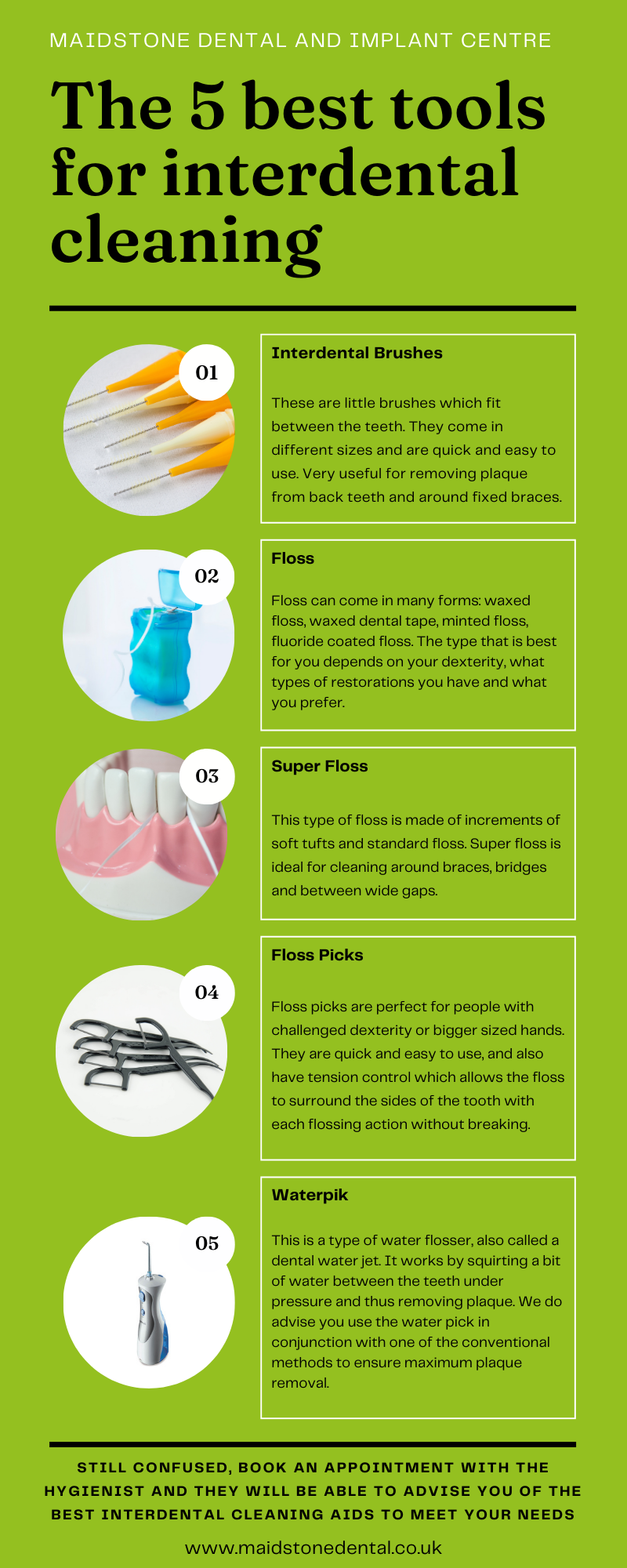 Maidstone Interdental Cleaning Infographic
